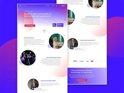 Startup Survival colorfull design digital design gradients graphic design landingspage marketing web design website design