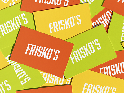 Frisko's business cards branding graphic design logo