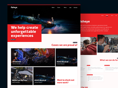 Fisheye homepage branding design digital digital design graphic design home homepage ui web website
