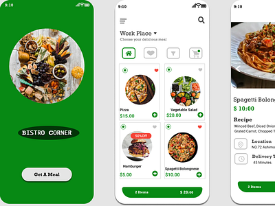 Food mobile app 3d animation branding design food mobile app logo online app trending ui ux