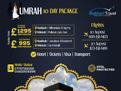 Hajj & Umrah - Package Design flyer graphic design hajj ill islamic umrah