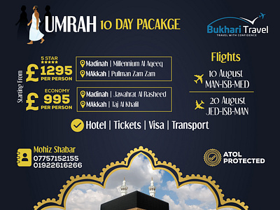 Hajj & Umrah - Package Design flyer graphic design hajj ill islamic umrah