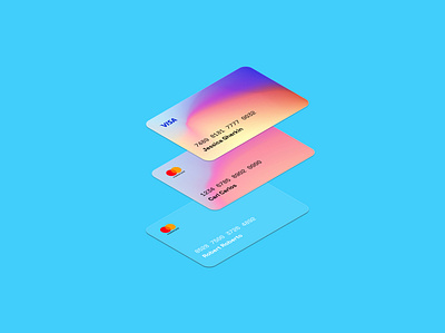 Mesh Gradient Credit Card Design branding design finance graphic design illustration payment ux