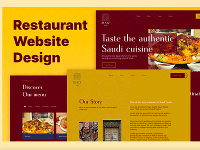 Restaurant website design