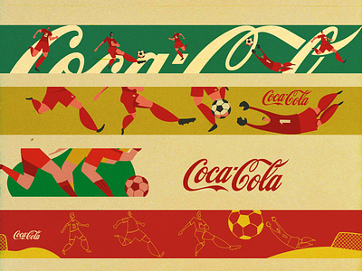 Coca-Cola football glass labels