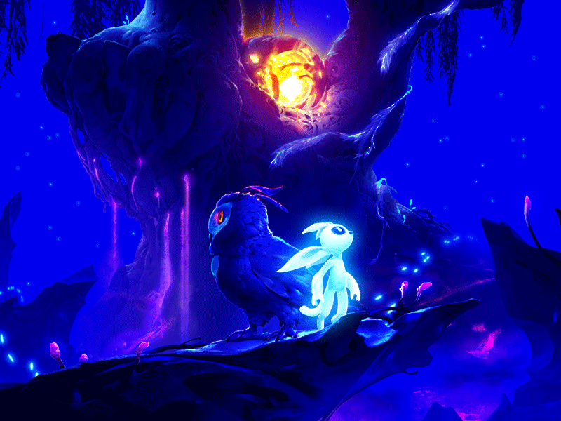 𝑂𝑟𝑖 𝑎𝑛𝑑 𝑡ℎ𝑒 𝑊𝑖𝑙𝑙 𝑜𝑓 𝑡ℎ𝑒 𝑊𝑖𝑠𝑝𝑠 🌜✧˖° adventure animation children dreamscape emotional fantasy firefly game guardian illustration indie metroidvania microsoft mystery ori process spirit whimsical wisp xbox