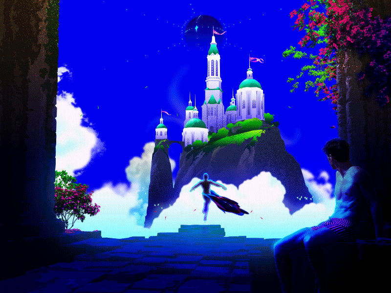 𝑫𝒆𝒔𝒕𝒊𝒏𝒆𝒅 𝒇𝒐𝒓 𝑮𝒓𝒆𝒂𝒕𝒏𝒆𝒔𝒔 🏰✧˖° adventure animation beautiful castle destiny dreamscape empire gif heaven hero illustration kingdom medieval palace power realm scenery sky tower travel