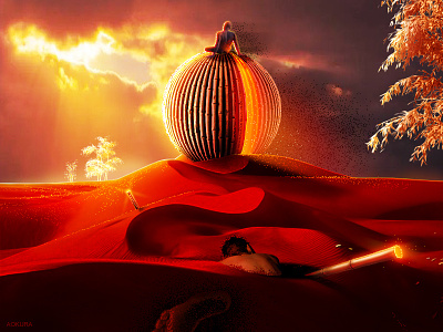 ˖°✧ 𝗦𝗣𝗜𝗖𝗘 𝗗𝗨𝗡𝗘𝗦 ✧°˖ alien bamboo creepy dark desert dreamscape dune dunes foreign freaky murder mysterious mystery red sand scarlet spice strange vision wild