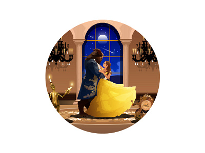 [1] Beauty and the Beast beautyandthebeast belle cogsworth disney fairytale lumiere