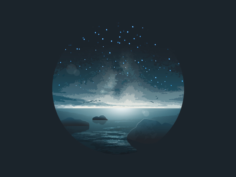 Stars Across The Ocean. by ˗ˏˋ𝑨𝑶𝑲𝑼𝑹𝑨 ⛲˖° on Dribbble