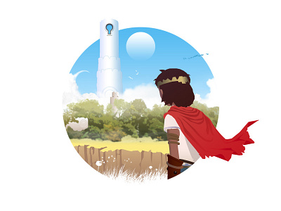 [2] RiME 2d art boy character clean cute design flat game graphic design illustration indiegame kawaii kids nature photoshop red rime videogame whimsical