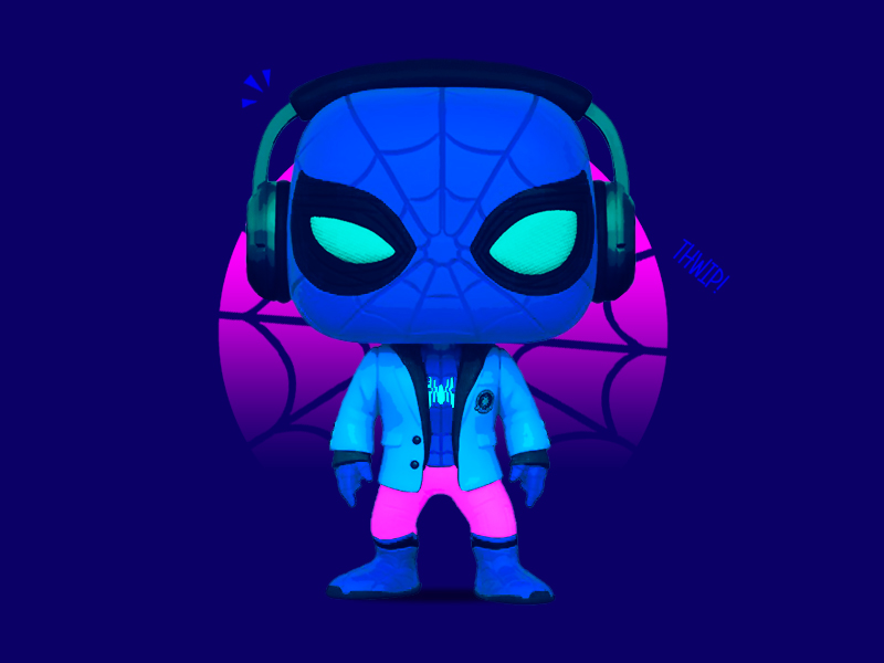 funko pop spiderman neon