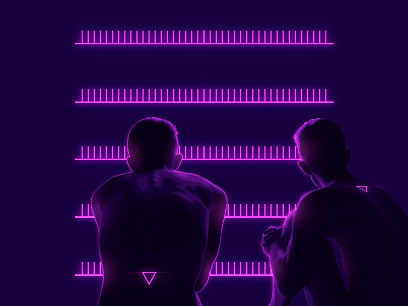 D O M I N O E S 🂄🁭🂎 aesthetic aesthetics animation boys clean domino gay gif graphic design lgbt male minimal mood motion neon pink purple queer simple vibes
