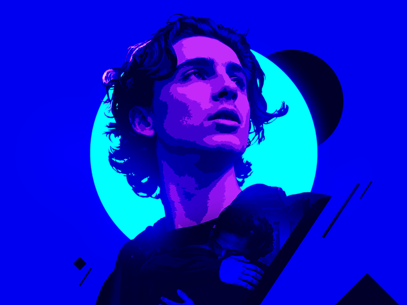 Beautiful Boy 🎬 animation blue character clean design film flat gif graphic design hollywood illustration indie minimal motion movie neon photoshop poster simple timothée chalamet