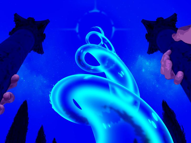 𝙃𝙔𝘿𝙍𝙊 𝙃𝙀𝙇𝙄𝙓 🌀 animation blue element elements fluid gif graphic design greek illustration magic motion nature neon ocean photoshop roman sea spiral water waterbender
