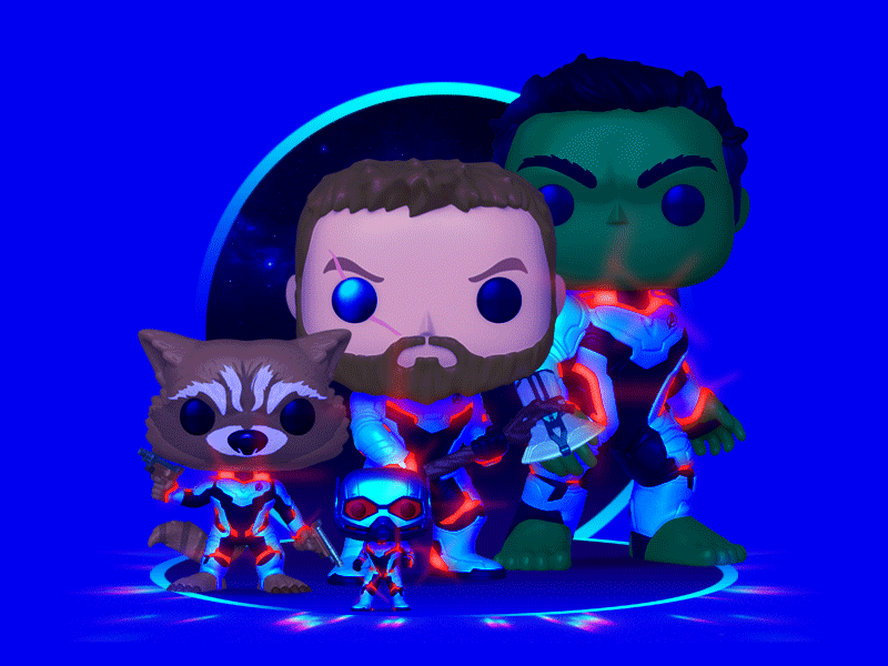 Funko POP! Avengers: Endgame Vinyl Figures animation ant man avengers captain america cute endgame funko gif hulk infinity iron man kawaii marvel mcu neon rocket spiderman superhero thanos thor