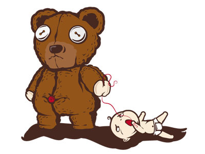 tedddy baby bear kid reversal role teddy