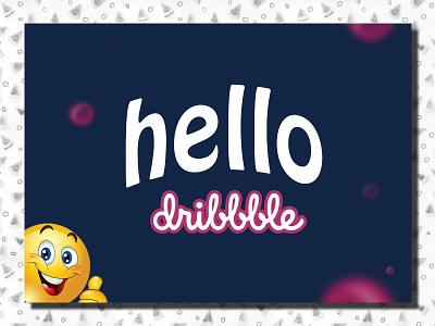 Hello Dribble albania cute designer dribbble excited giveaway hello here invite my first shot new welcome