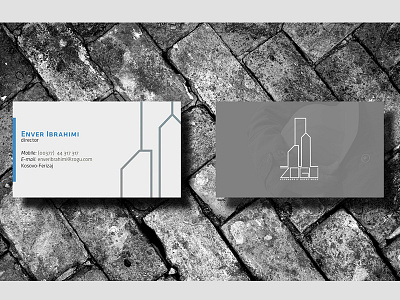 Zogu Construction BS branding business card identity logo simple texture