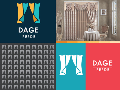 DAGE Curtains branding identity inspiration logo new