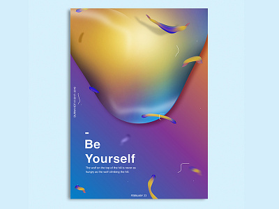 Be Yourself baugasm graphic inspiration poster typhography