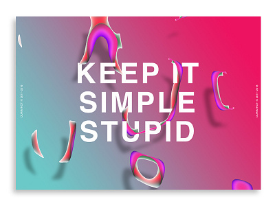 Keep it simple. baugasm graphic inspiration poster typhography