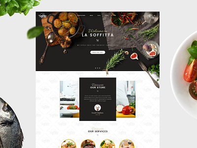 La Soffitta Web baugasm graphic inspiration minimal typhography ui ux web