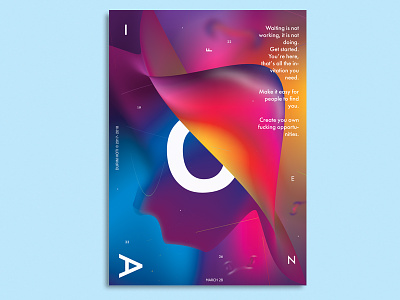 Get Started baugasm design graphic inspiration minimalist poster typography