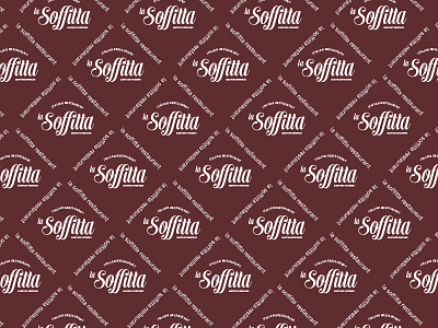 Texture of La Soffitta Restaurant branding dribbble identity logo logoinspiration mark new