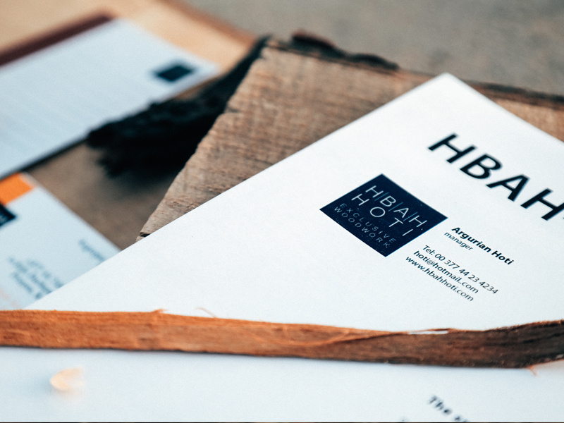 HBAH-HOTI Stationary logofolio color graphic design graphic graphic esigner inspiration poster typography furniture menu branding logo