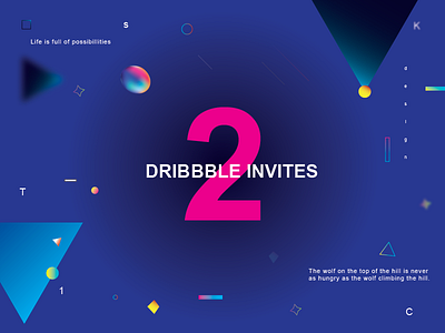 Dribbble Invites draft dribbble giveaway invitation invite isometric