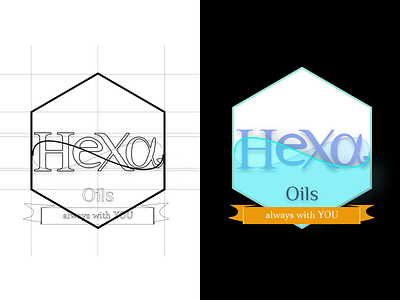 HEx Oils blue design good logo graphic design hex hex oils hexagon lo logo design oils olfreg314 trending ui