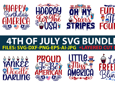 4th Of July Svg Bundle independence day svg