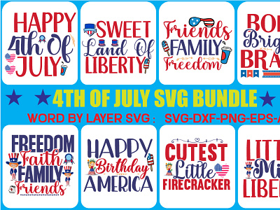 4th of July SVG Bundle 4th of july svg bundle branding dad design graphic design illustration independence day svg svg