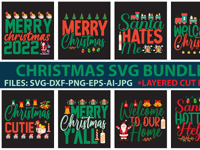 CHRISTMAS SVG BUNDLE bundle christmas svg bundle design graphic design illustration logo svg vector