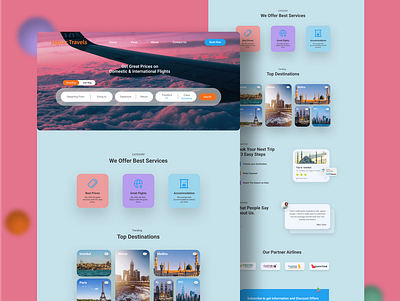 Jaguar Travels | Travel Agency website landing page agency design design in figma design with figma figma landing page landing page design travel travel agency travel agency landing page ui uiux