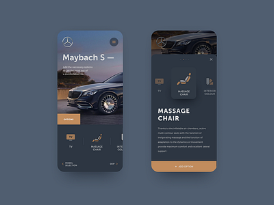 Mercedes-Benz — add option adaptive design car mercedes product ui ux webdesign