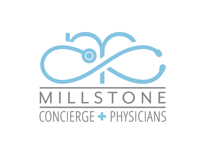 Millstone Concierge Physicians design graphic design concierge physicians stethoscope medical identity branding logo