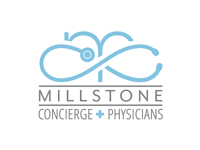 Millstone Concierge Physicians branding concierge physicians design graphic design identity logo medical stethoscope