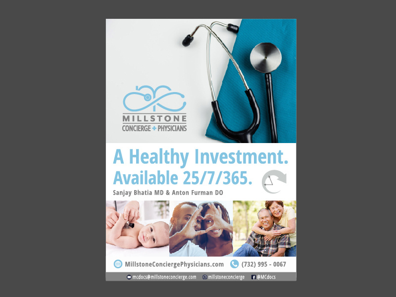 MCP Print Ad print ad marketing illustrator physician family logo stethoscope branding print ad advertisement medical