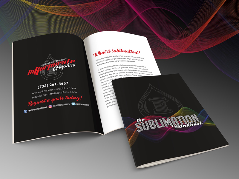 Sublimation Booklet apparel sublimation graphic designer marketing layout designer booklet graphic design