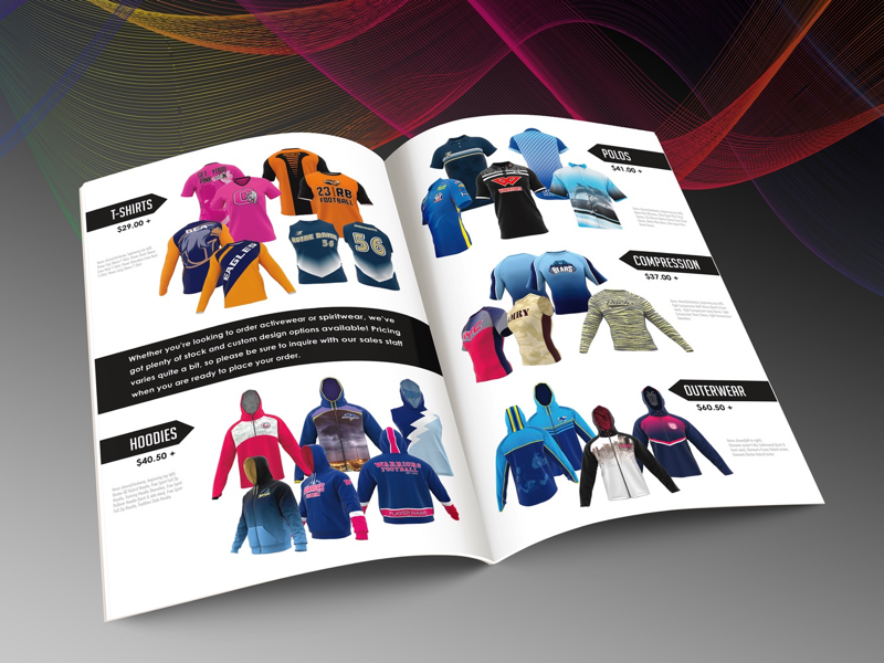 Sublimation Booklet layout apparel sublimation pamphlet booklet designer graphic designer graphic design