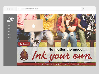 Ink Your Own branding design design studio designer front page graphic design tshirt designer web design web designer web designers