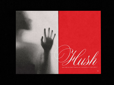 CINEMA - Lyric Zine "Hush" cinema editorial hush inspiration inspo layout lyric magazine photo photography print stock zine zine design