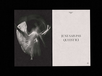 CINEMA - Lyric Zine "Heavy" ballerina ballet dance dancer editorial french girl grid heavy layout lyric music print print design song