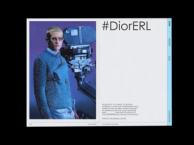 Dior x ERL — Resort 2023 Lookbook Instagram Tag