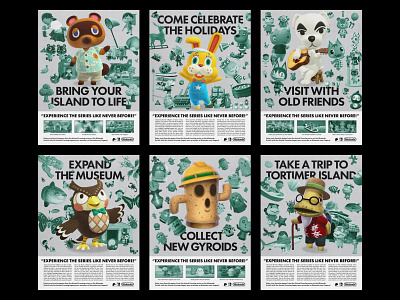 Animal Crossing Legacy - Poster Collection animal animal crossing collage crossing design graphic design illustration photoshop poster typography