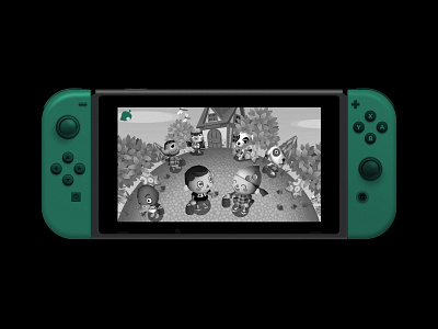 Animal Crossing Legacy - Nintendo Switch adobe black and white console design gaming graphic design photography photoshop video game wild world