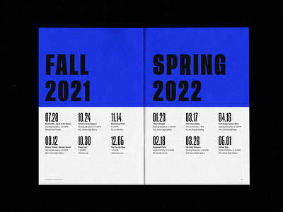 UCO Design Student Handbook - Calendar of Events