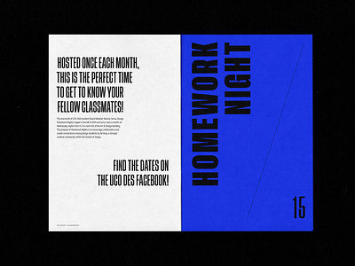 UCO Design Student Handbook - Homework Night